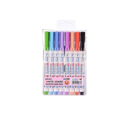 Marker whiteboard slim set 8 bic deli dles 504