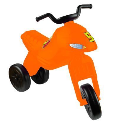 Motocicleta fara pedale portocalie 16037-7