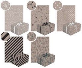 Hartie decorativa pentru impachetat 200x70cm kraft 9492650