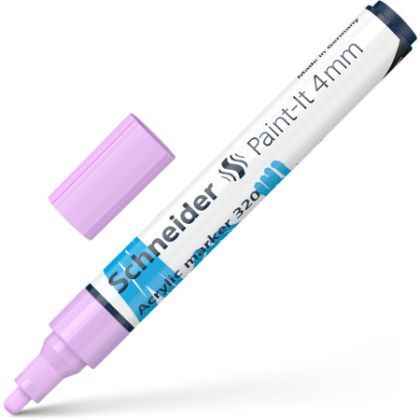 Marker vopsea acrilica paint-it 320 4mm schneider violet deschis
