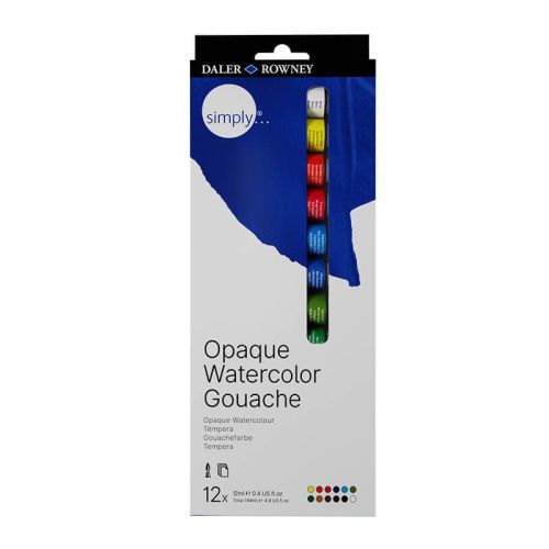 Set 12x12ml simply gouache fl126600912