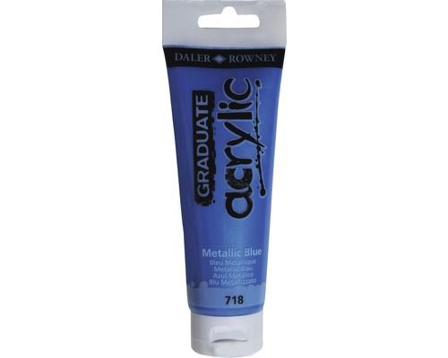 Culori acril graduate 120ml metallic blue fl123120718