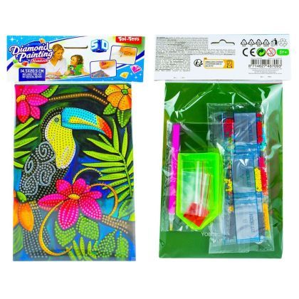 Set creatie cu diamante jurnal 14.5*20.5cm toi-toys 46709z