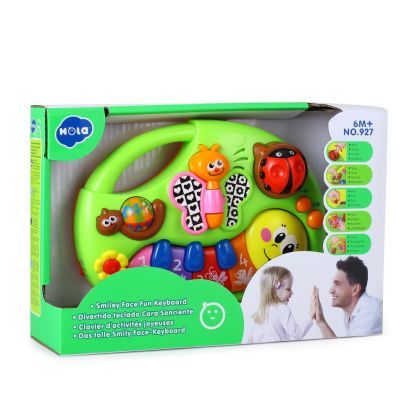 Pianina animalutelor vesele cu lumini si sunete 927