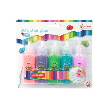 Lipici glitter 3d 5cul/set 47285a