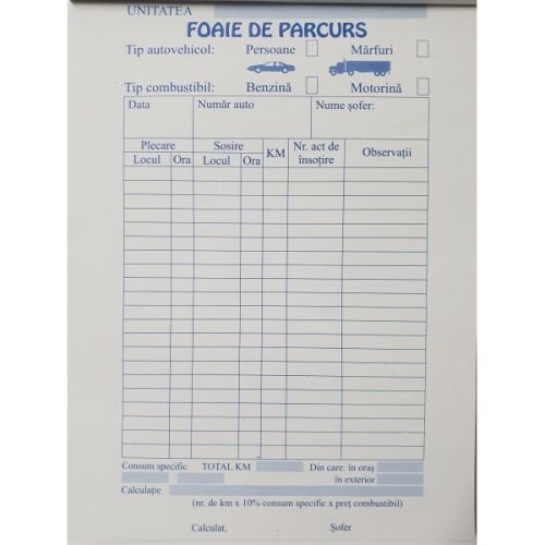 Foi parcurs a5 albastre                                     