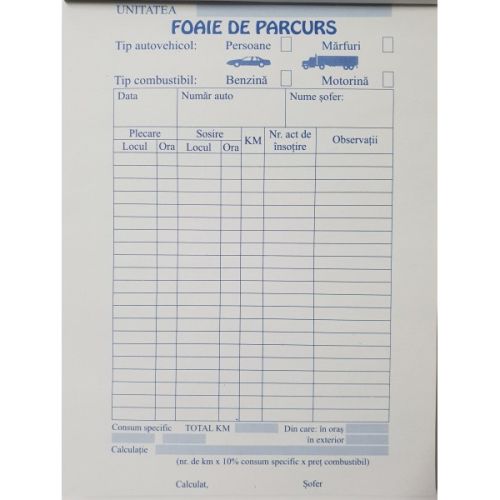 Foi parcurs a5 albastre                                     