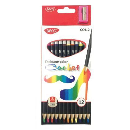 Creion Color Cochet, 12 Culori, Daco CC412