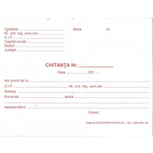 Chitantier 2exemp.100  file                                 