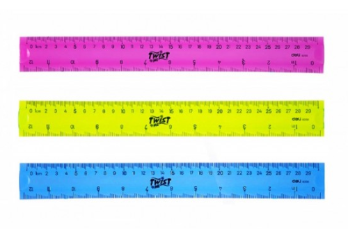 Rigla 30cm Flexibilă, Color Deli DLE6209