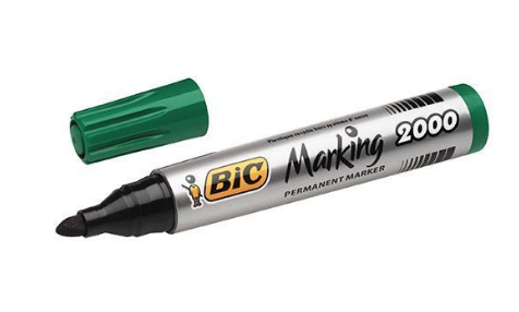 Marker permanent verde varf rotund 2000 bic bc820912        