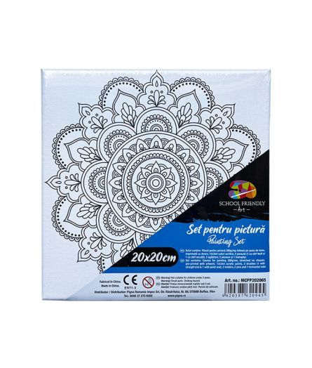 Panza pred pe sasiu 20*20cm mandale sf art pigna mcpp202065