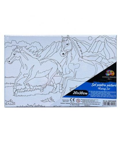 Panza pred pe sasiu 20*30cm cai sf art pigna mcpp203076