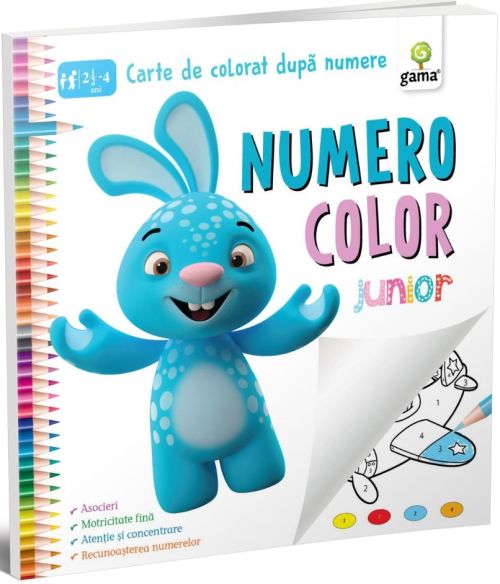 Numero Color Junior. Carte de colorat dupa numere