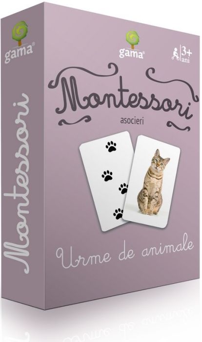 Carti de joc Montessori - Urme de animale