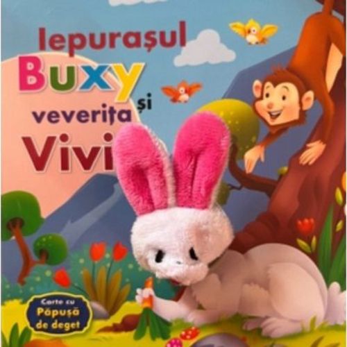 Iepurasul Buxy si veverita Vivi. Carte cu papusa de deget