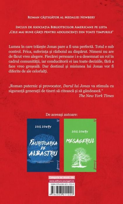 Darul lui Jonas - Lois Lowry