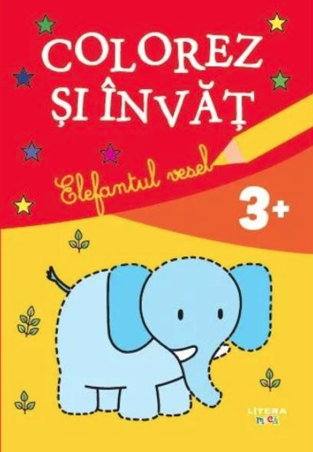 Colorez si invat - Elefantul vesel