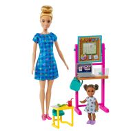 Set mobilier cu papusa Barbie blonda - Mattel