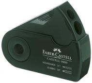 Ascutitoare plastic dubla sleeve verde faber-castel fc582800