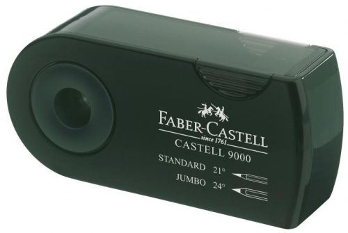 Ascutitoare plastic dubla sleeve verde faber-castel fc582800