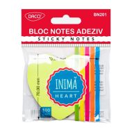 Bloc notes adeziv inima daco bn201