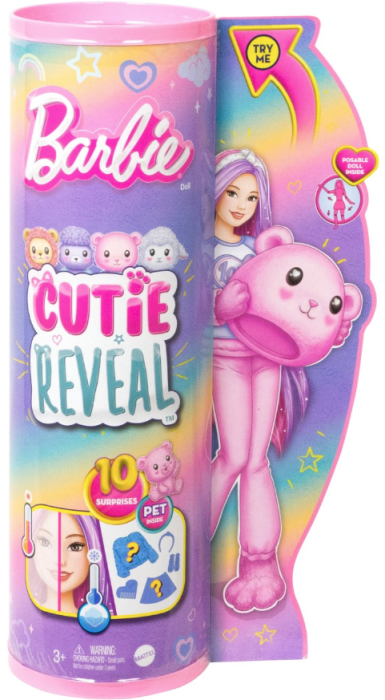 Papusa - Barbie - Cutie Reveal Ursulet - Mattel