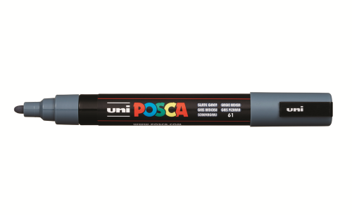 Marker uni pc-5m posca 18-25mm gri albastrui 