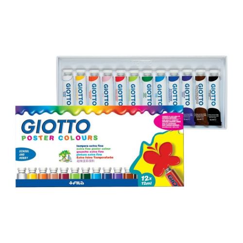 Cul tempera extrafin 12/set giotto l0358000