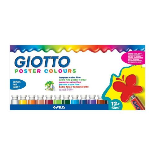 Cul tempera extrafin 12/set giotto l0358000