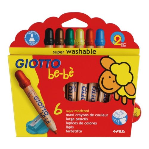 Creioane colorate be-be 6/set+ascutitoare 477600