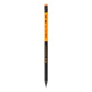 Creion grafit cu guma lemn negru 2b deli dlec0192b
