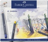 Creioane colorate 48cul goldfaber cutie metal fc114748