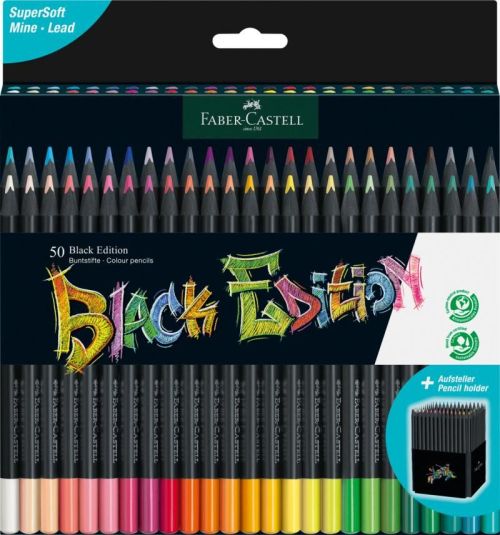 Creioane colorate 50 culori black edition fc116450