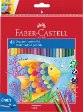 Creioane colorate acuarela 48buc+pensula fc114448