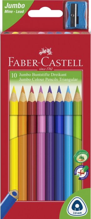 Creioane colorate jumbo 10cul+asc fb fc116510