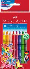 Creioane colorate jumbo grip 10 culori fc280922
