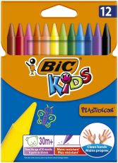 Creioane cerate 12 culori plastidecor bic bc945764