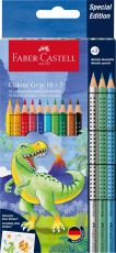 Set creioane colorate 10+3 cul grip 2001 dinozauri fc201545