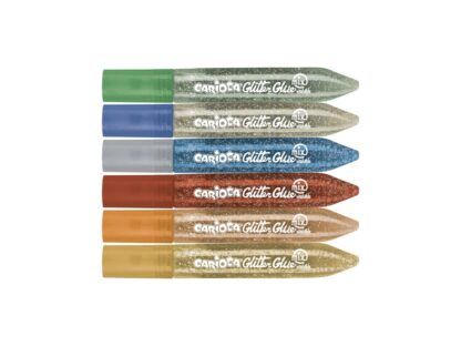 Lipici cu sclipici multicolor carioca 6x10.5ml lip047