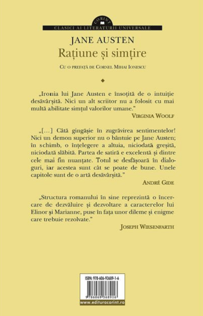 Ratiune si simtire - Jane Austen