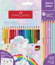 Set creioane colorate 18+6 cul grip 2001 unicorni fc201543
