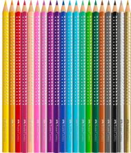 Set cadou 20 creioane colorate sparkle + asc sleeve fc201641