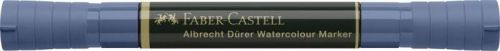 Marker solubil 2cap.  Albastru faber castel 247