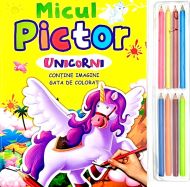 Micul pictor: Unicorni. 8 creioane colorate