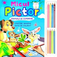 Micul pictor: Animale de companie. 8 creioane colorate