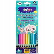Creioane colorate strigo pastel 12 culori ssc149