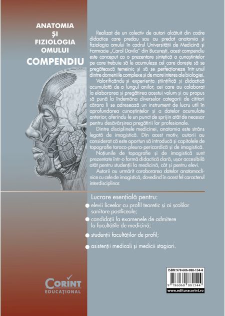 Anatomia si fiziologia omului. Compendiu - Cezar Th.Niculescu, Carmen Salavastru, Radu Carmaciu, Catalina Ciornei