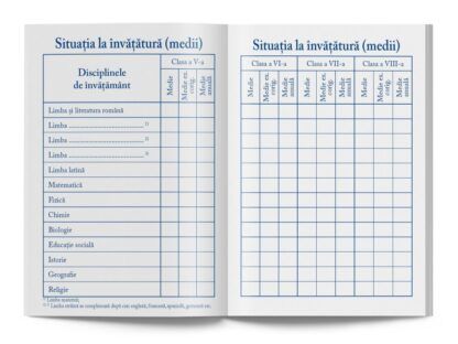 Carnet de elev clasele V-VIII tip964