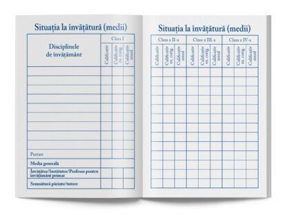 Carnet de elev clasele I-IV tip963